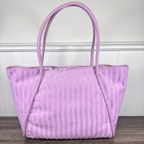 NEW Roller Rabbit Target Large Striped Terry Beach Tote Bag - Picture 3 of 5